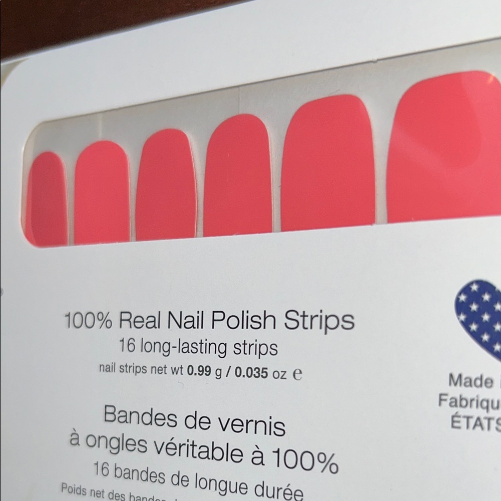 Color Street Coral Nail Polish Strips - Picture 5 of 5